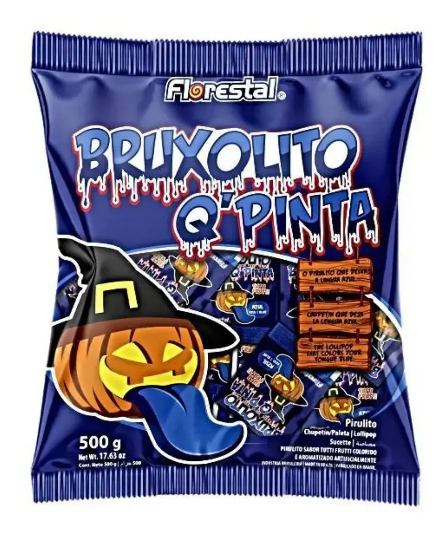 Bala de Goma Tutti Frut Florestal Bruxolita Q'Pinta - 30 unidades (900g)
